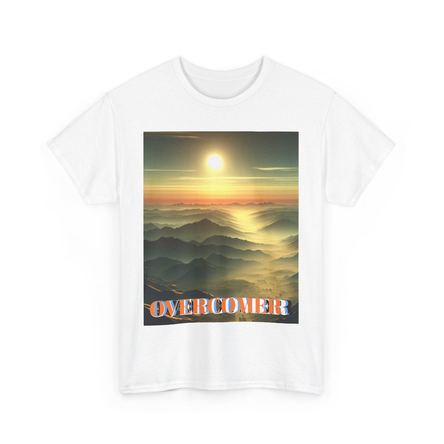 Inspirational Overcomer Unisex Heavy Cotton Tee - Motivational T-Shirt for Everyday Empowerment