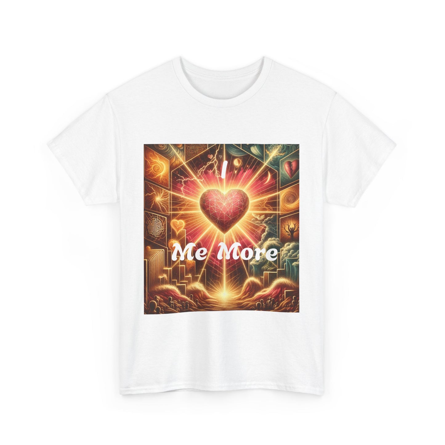Heartfelt Message Unisex Heavy Cotton Tee - " I love Me More" Design