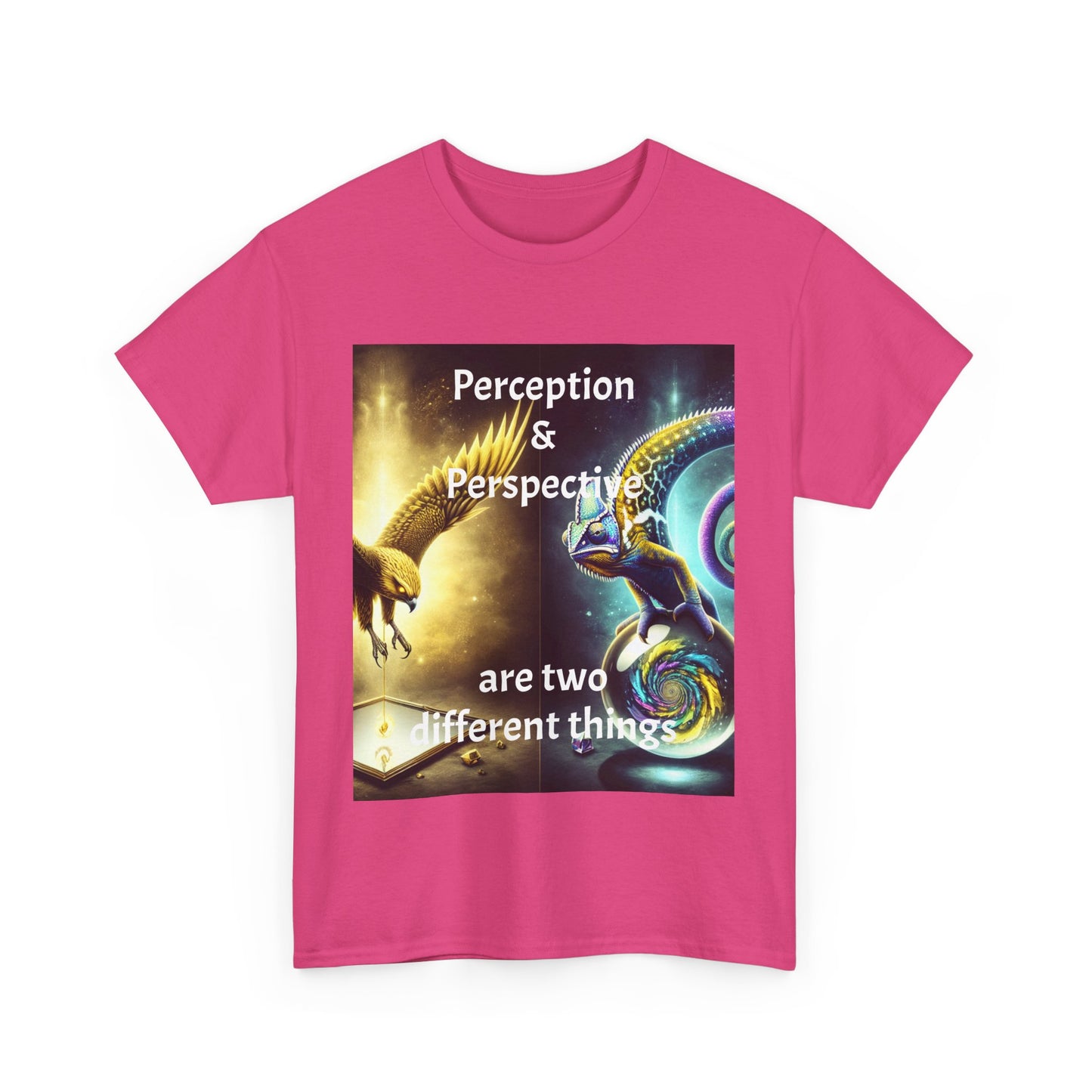 Unisex Heavy Cotton Tee - 'Perception & Perspective' Inspirational Shirt
