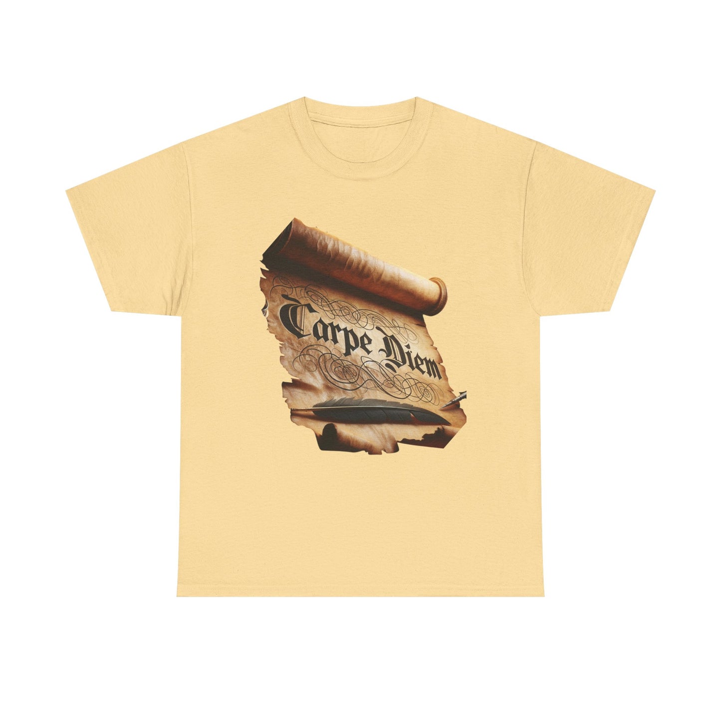 Carpe Diem Unisex Tee, Inspirational T-Shirt, Everyday Casual Wear, Gift for Students, Motivation Shirt, Creative Design Apparel