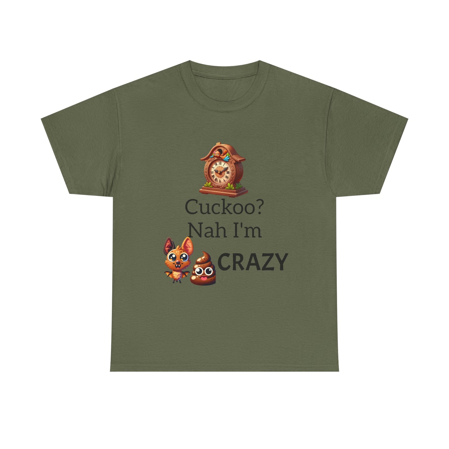 Cuckoo Crazy Unisex Tee, Funny T-Shirt, Gift for Animal Lovers, Casual Everyday Wear, Unique Humor Shirt
