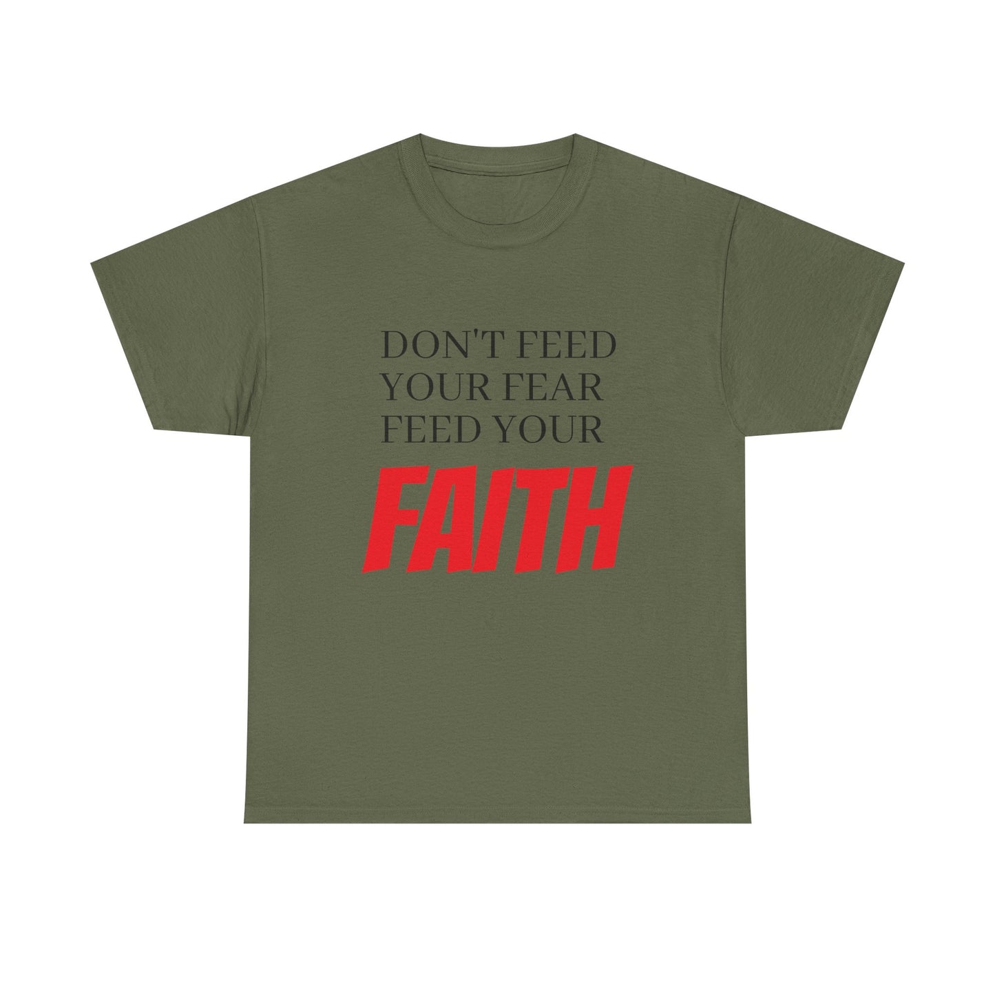 Unisex Heavy Cotton Tee, Motivational T-Shirt, Positive Quotes Tee, Faith Inspiration Apparel, Gift for Friends, Everyday Wear