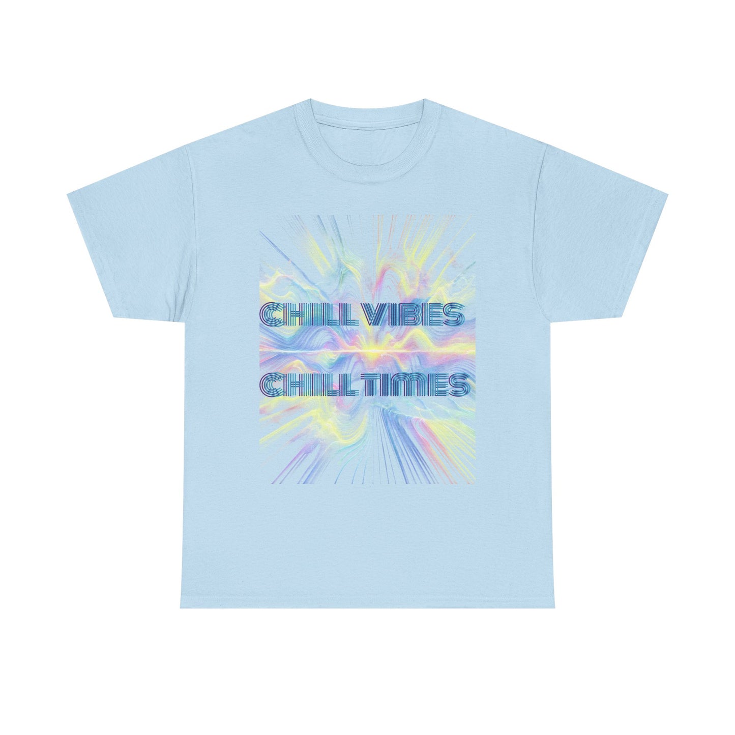 Chill Vibes Unisex Heavy Cotton Tee, Comfortable Casual T-Shirt, Streetwear Style, Perfect Gift for Friends, Summer Vibes Tee