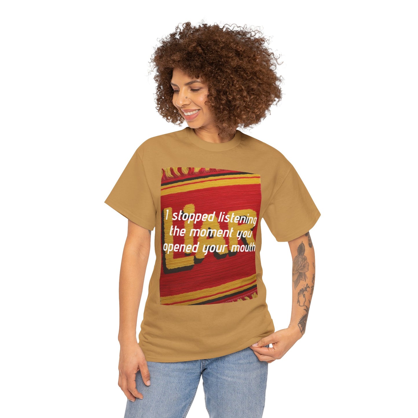 Bold Quote Unisex Heavy Cotton Tee - Urban Style, Graphic Tee, Self-Expression, Gift for Friends, Funny Statement Shirt