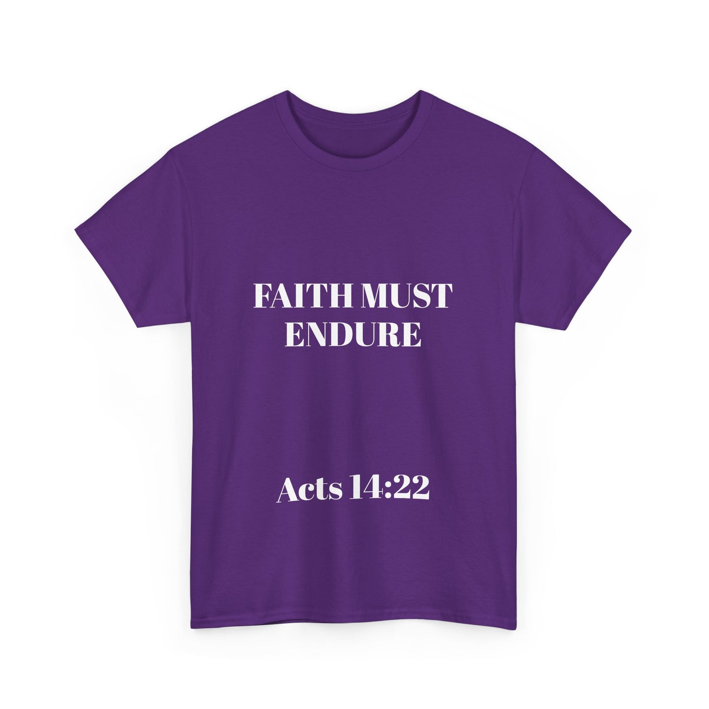 Perserverance FRONT AND BACK - 'Faith must endure' Lion Design
