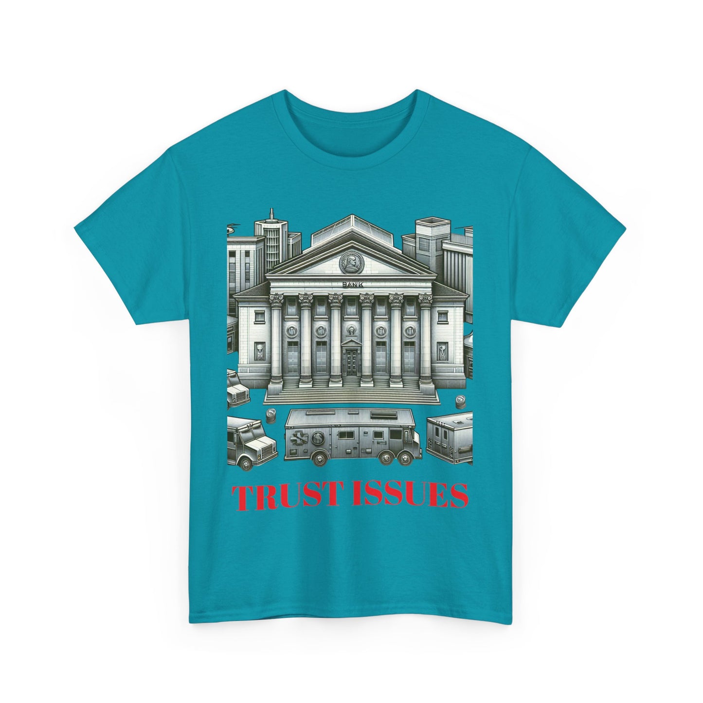 Trust Issues Unisex Heavy Cotton Tee - Street Art Vibe T-Shirt