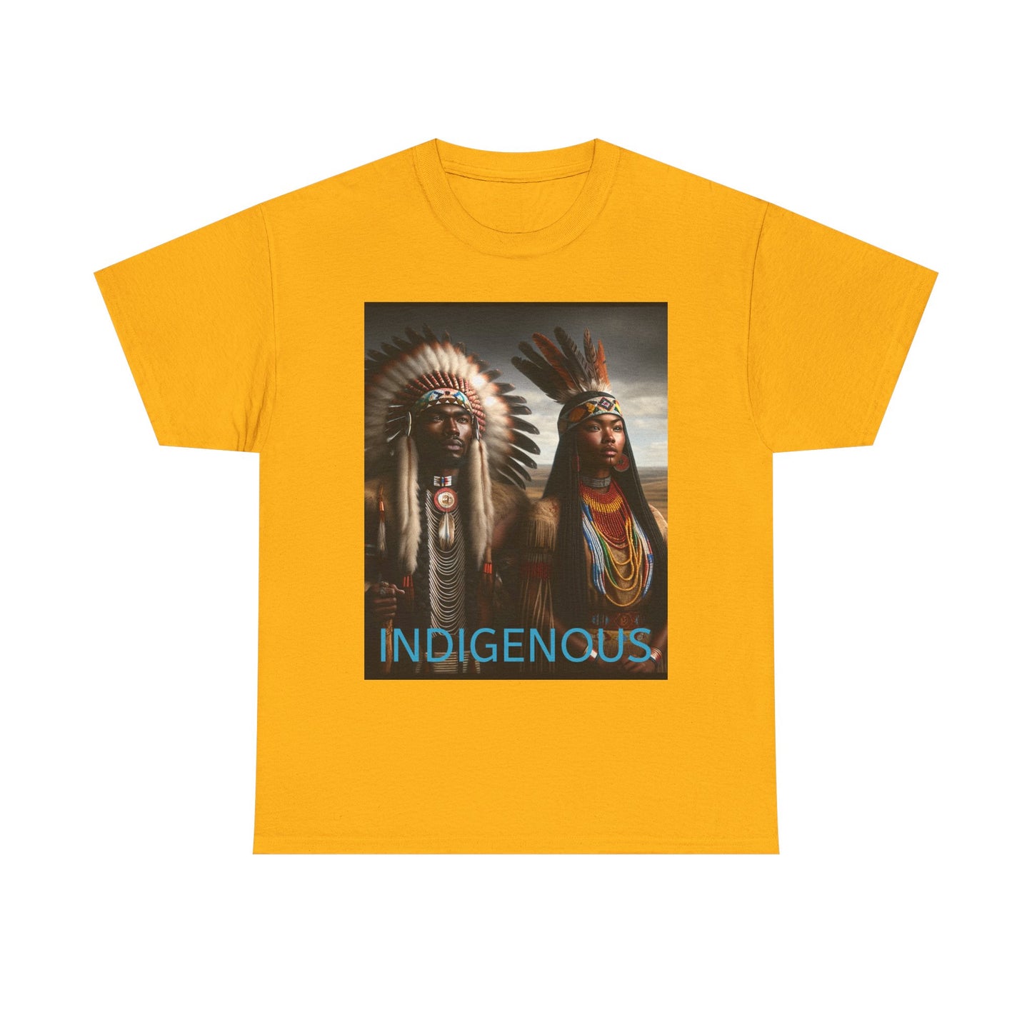 Indigenous Heavy Cotton Tee - Celebrate Native Heritage