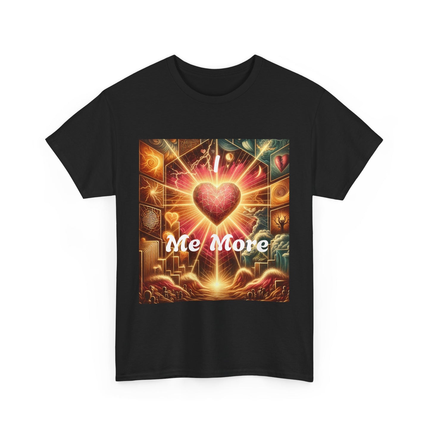Heartfelt Message Unisex Heavy Cotton Tee - " I love Me More" Design
