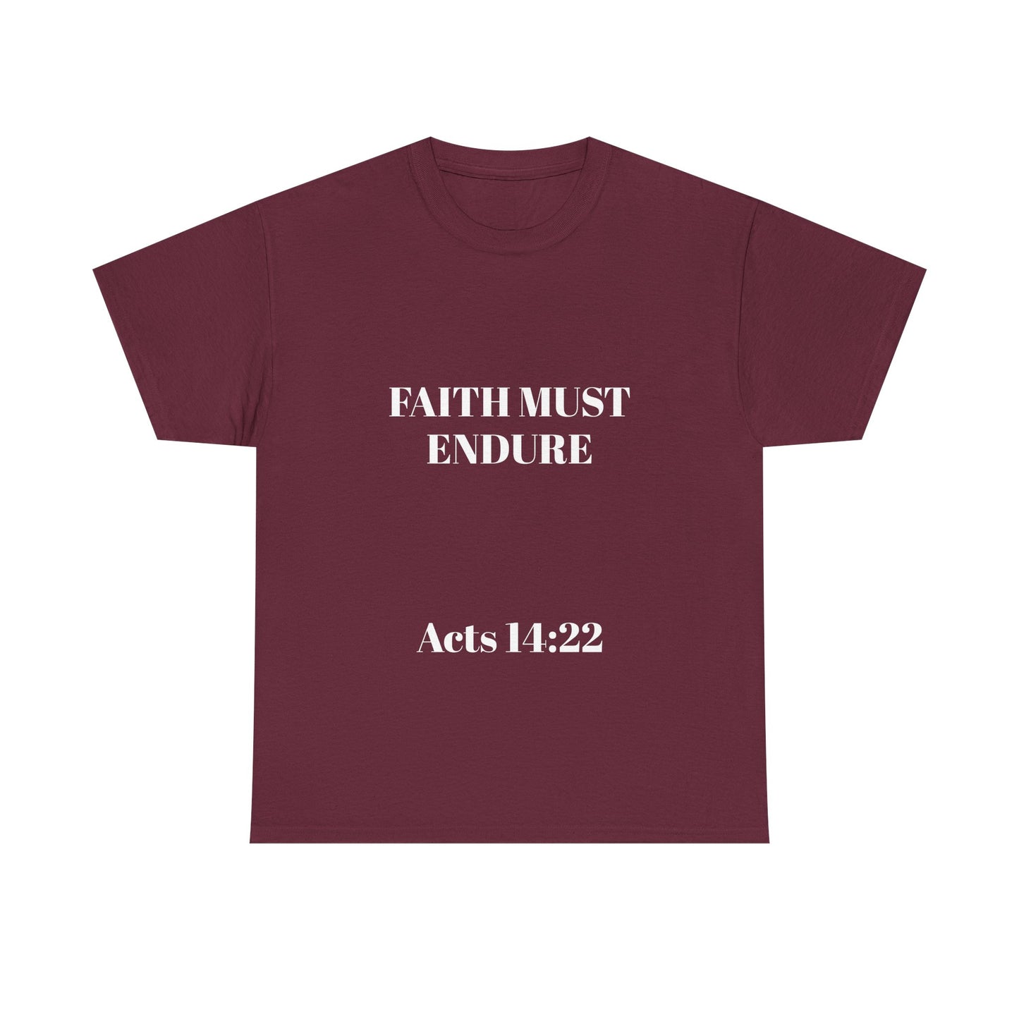 Perserverance FRONT AND BACK - 'Faith must endure' Lion Design