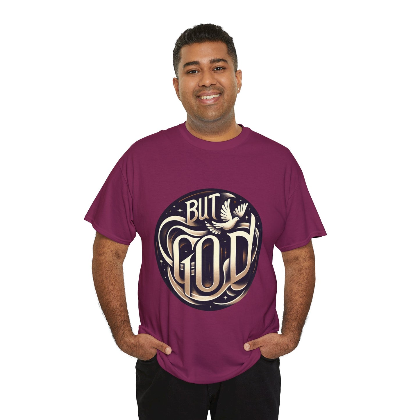 But God Unisex Heavy Cotton Tee - Inspirational Faith T-Shirt