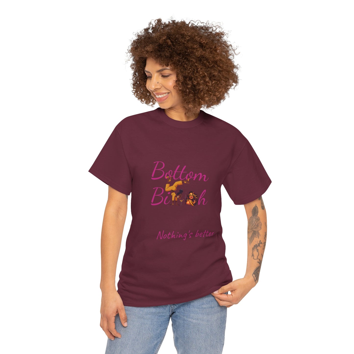 Bottom Bi@#h nothing's better Trendy Casual Wear, Unique Gift for Friends, Birthday Present, Summer Vibes, Comfortable Everyday Outfit
