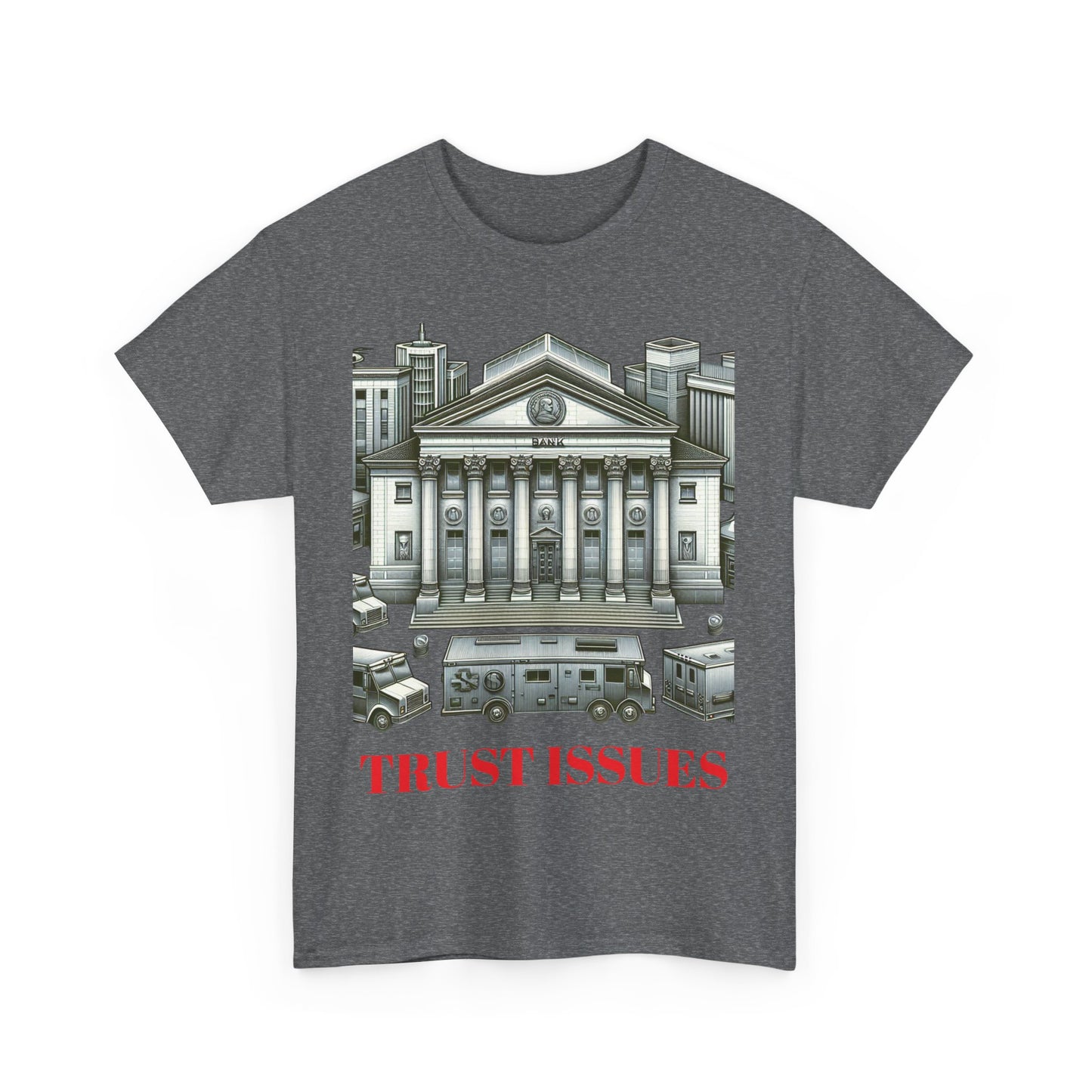 Trust Issues Unisex Heavy Cotton Tee - Street Art Vibe T-Shirt