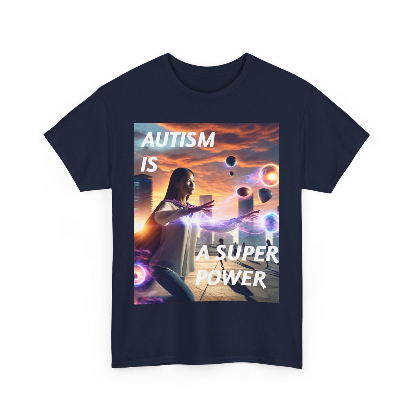 'Autism is a Super Power' Statement Tee