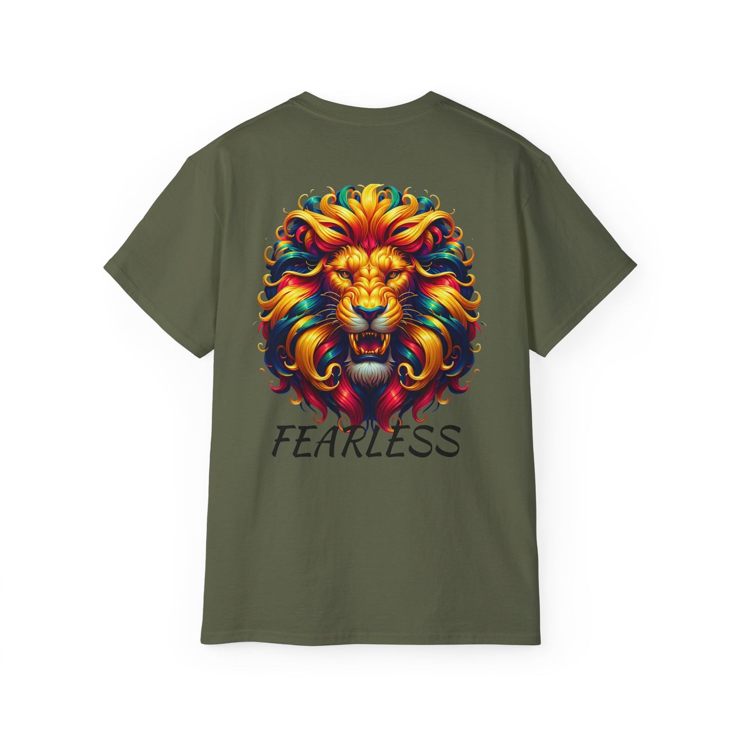 Big Cat Energy Unisex Ultra Cotton Tee - Bold Lion Graphic, Fearless Vibe