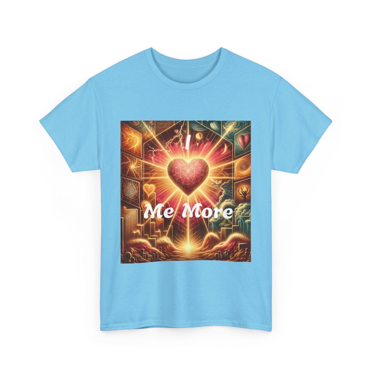 Heartfelt Message Unisex Heavy Cotton Tee - " I love Me More" Design