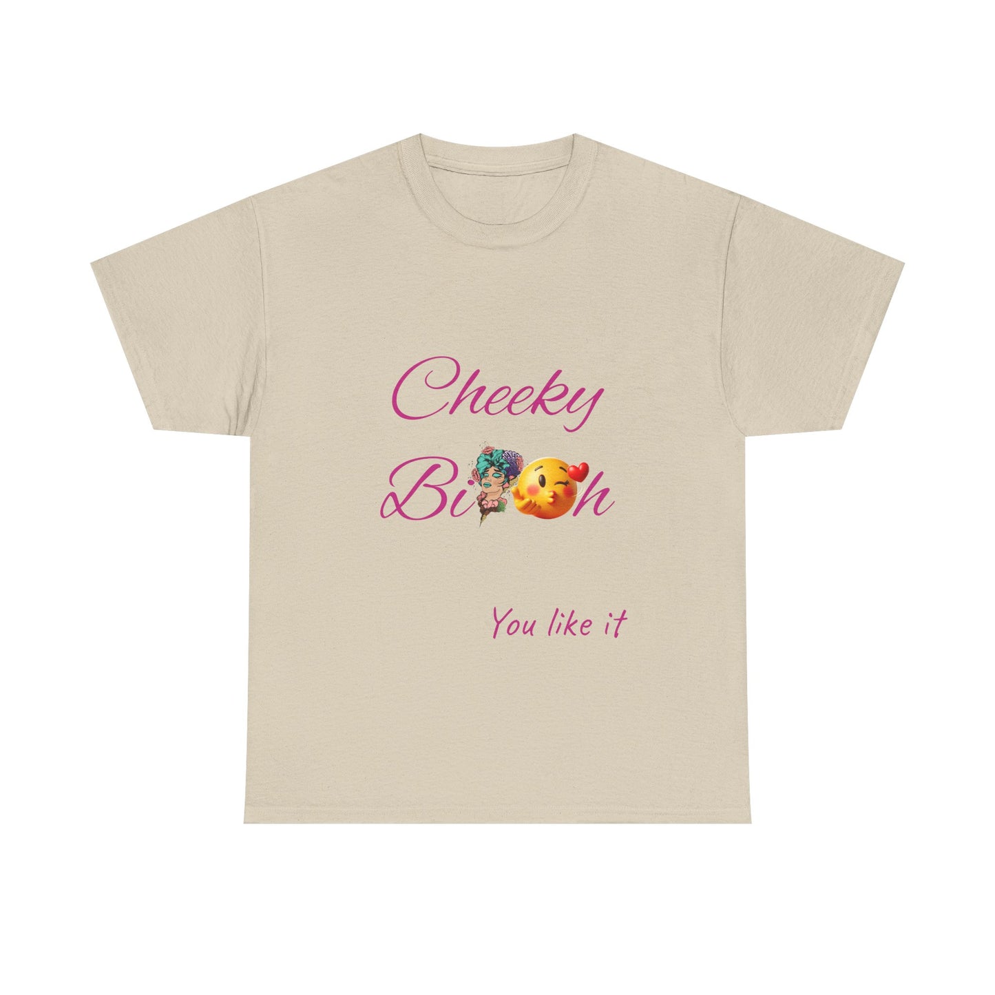 Cheeky B!tch Unisex Heavy Cotton Tee, Funny T-Shirt, Gift for Friends, Cute Casual Wear, Birthday Gift, Affirmation Shirt