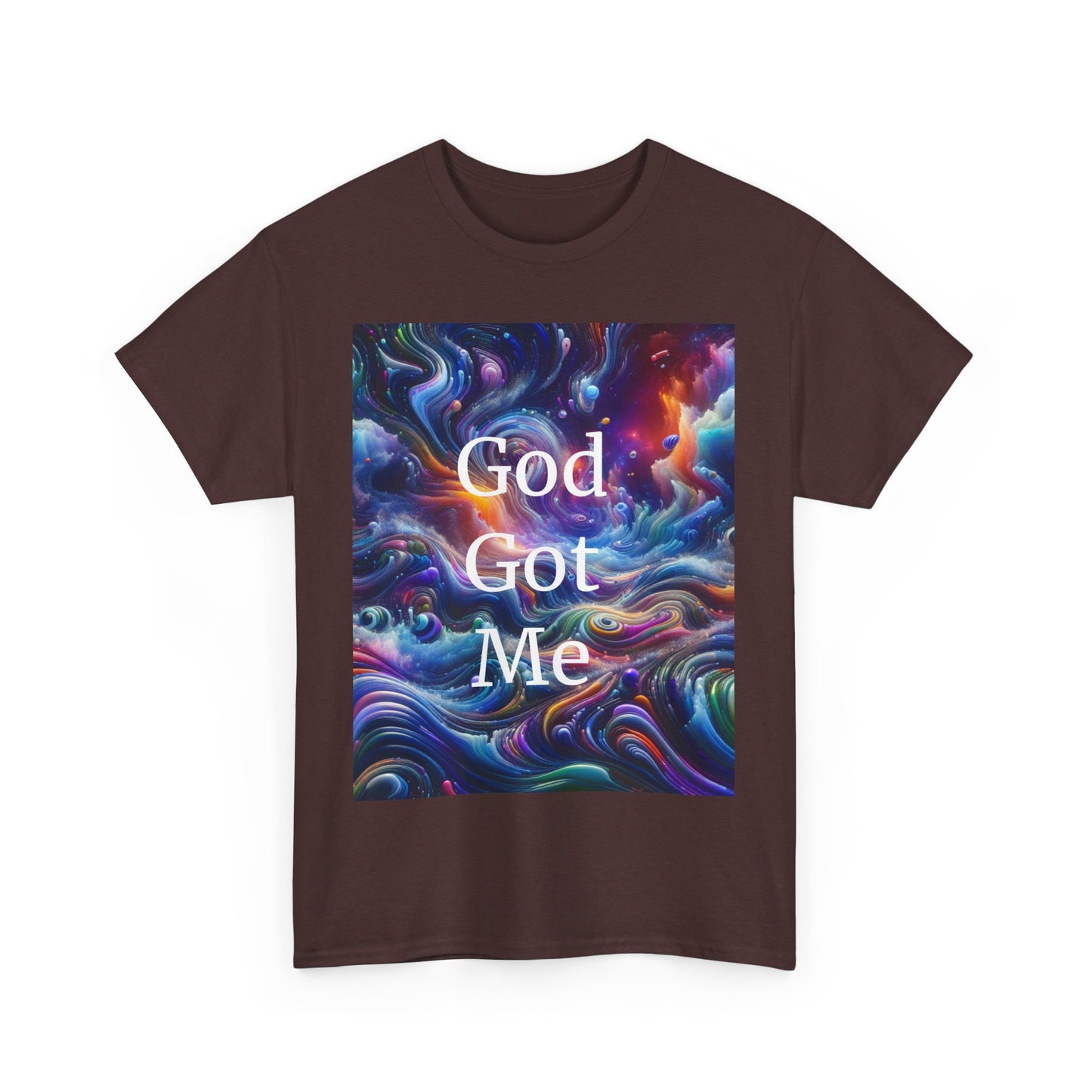 Inspirational Unisex Heavy Cotton Tee - 'God Got Me' Design