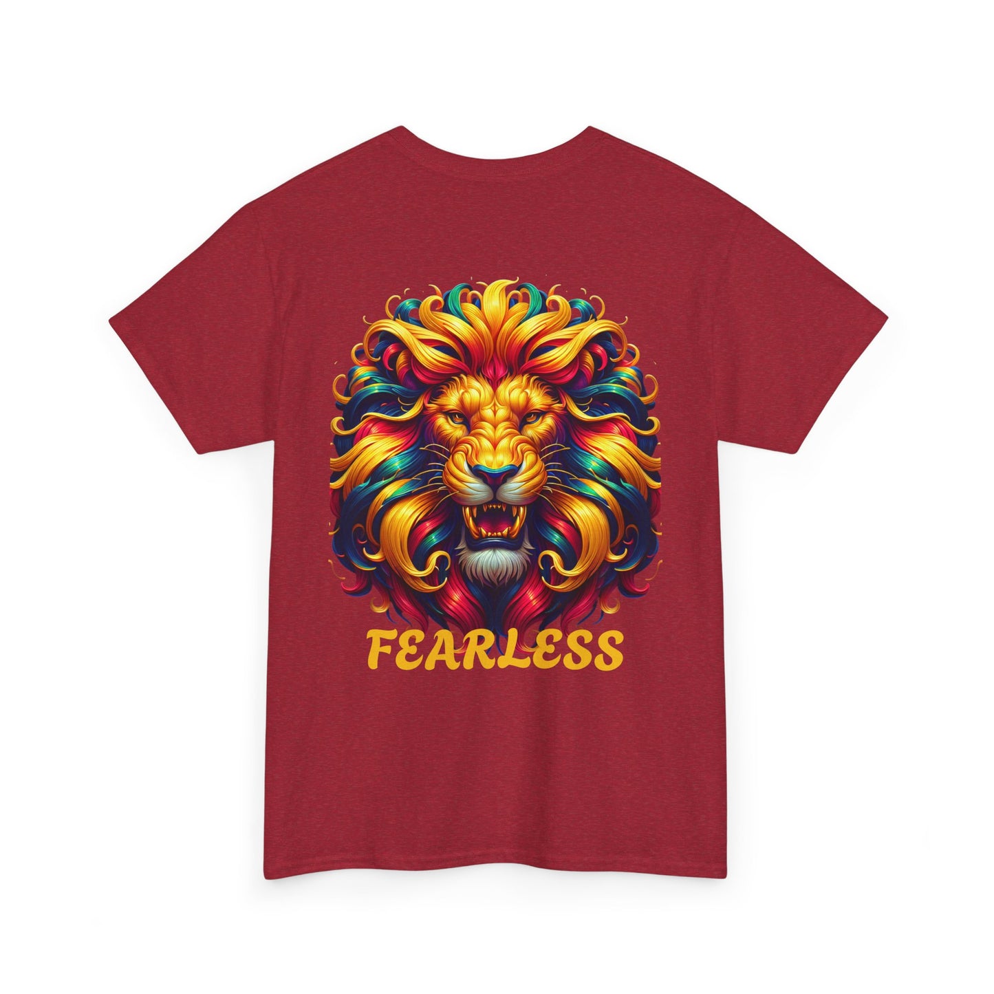 "FEARLESS front and back " - Unisex Heavy Cotton Shirt