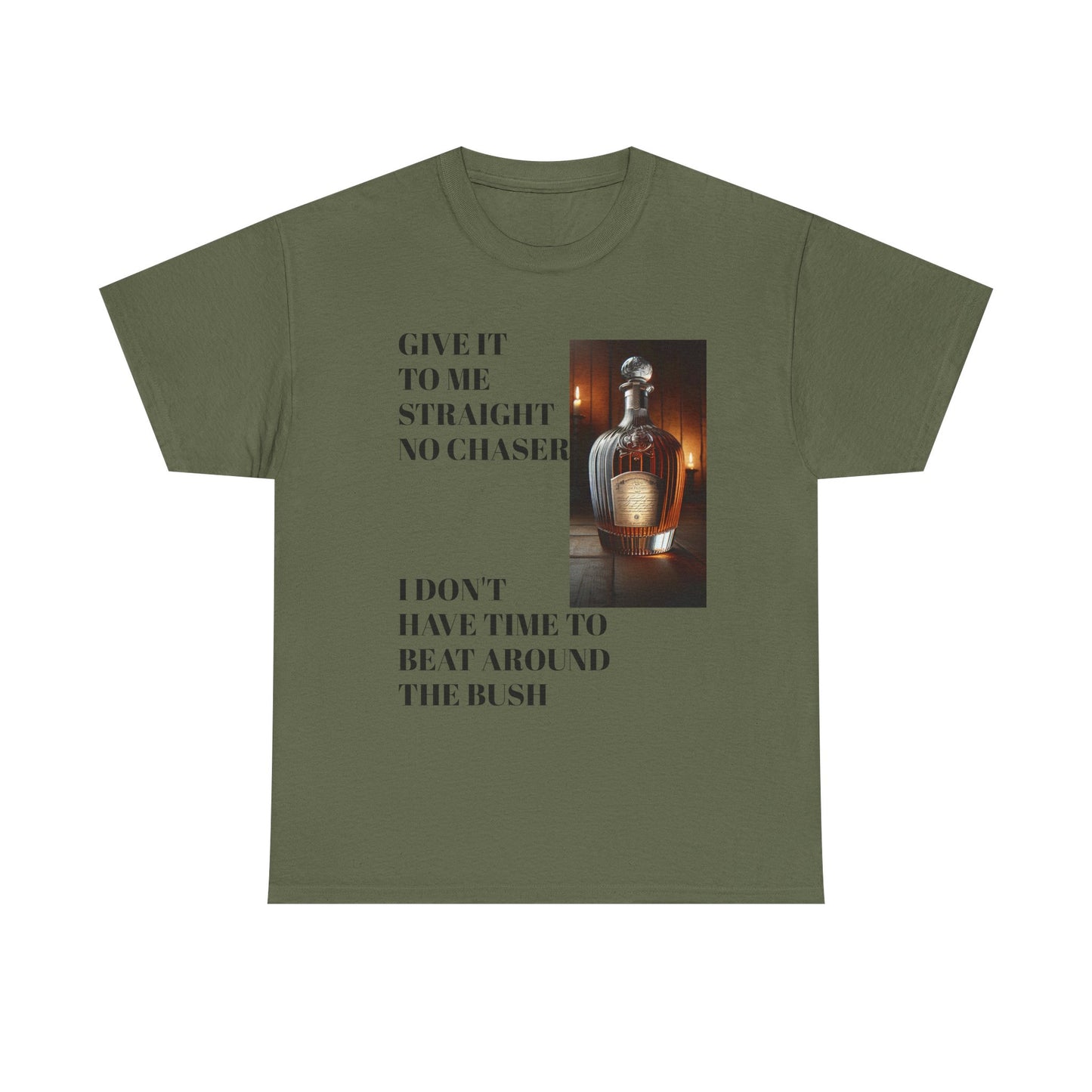 Unisex Heavy Cotton Tee - 'Give It to Me Straight' Graphic Tee for Casual Vibes