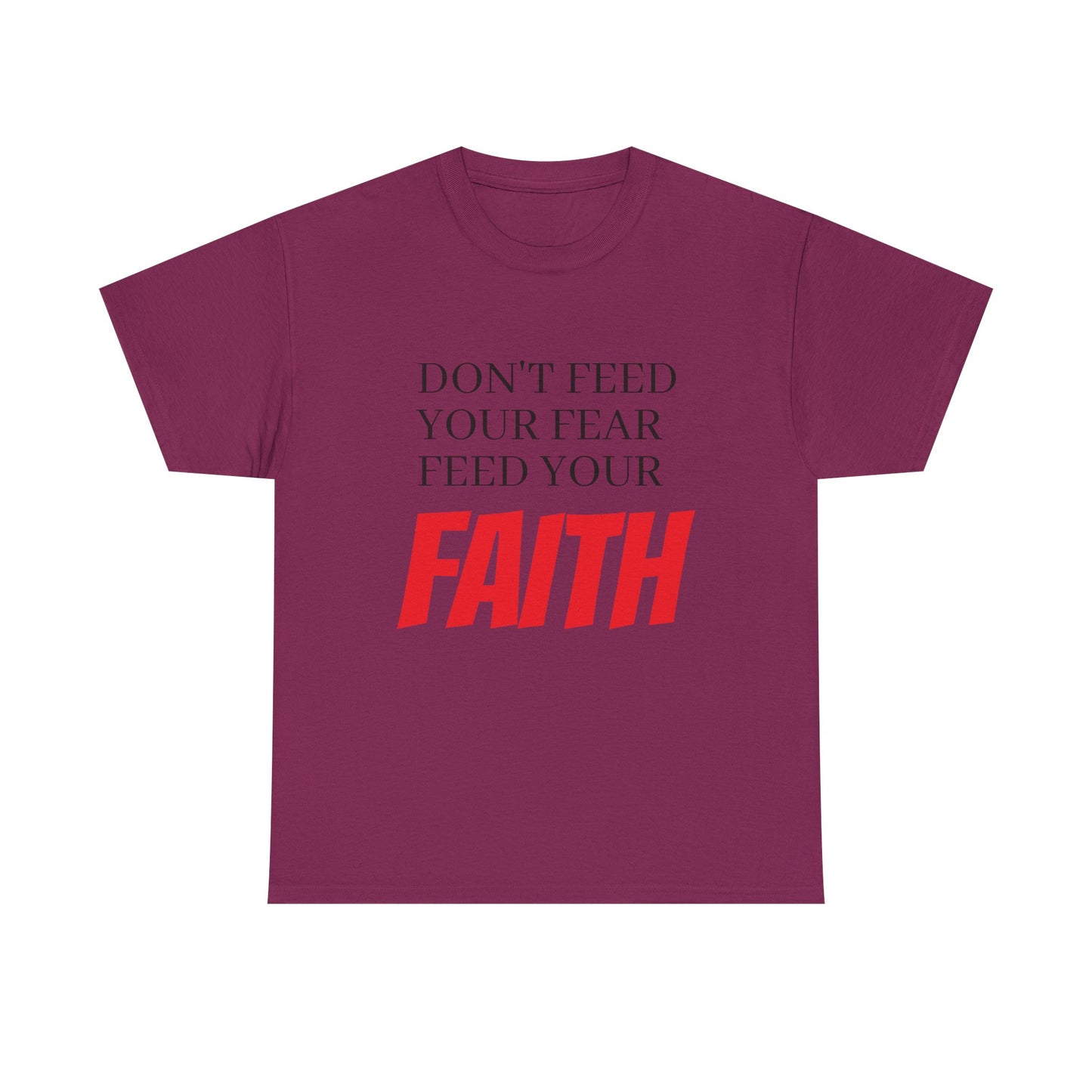 Unisex Heavy Cotton Tee, Motivational T-Shirt, Positive Quotes Tee, Faith Inspiration Apparel, Gift for Friends, Everyday Wear