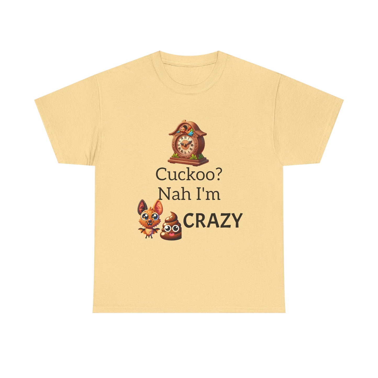 Cuckoo Crazy Unisex Tee, Funny T-Shirt, Gift for Animal Lovers, Casual Everyday Wear, Unique Humor Shirt