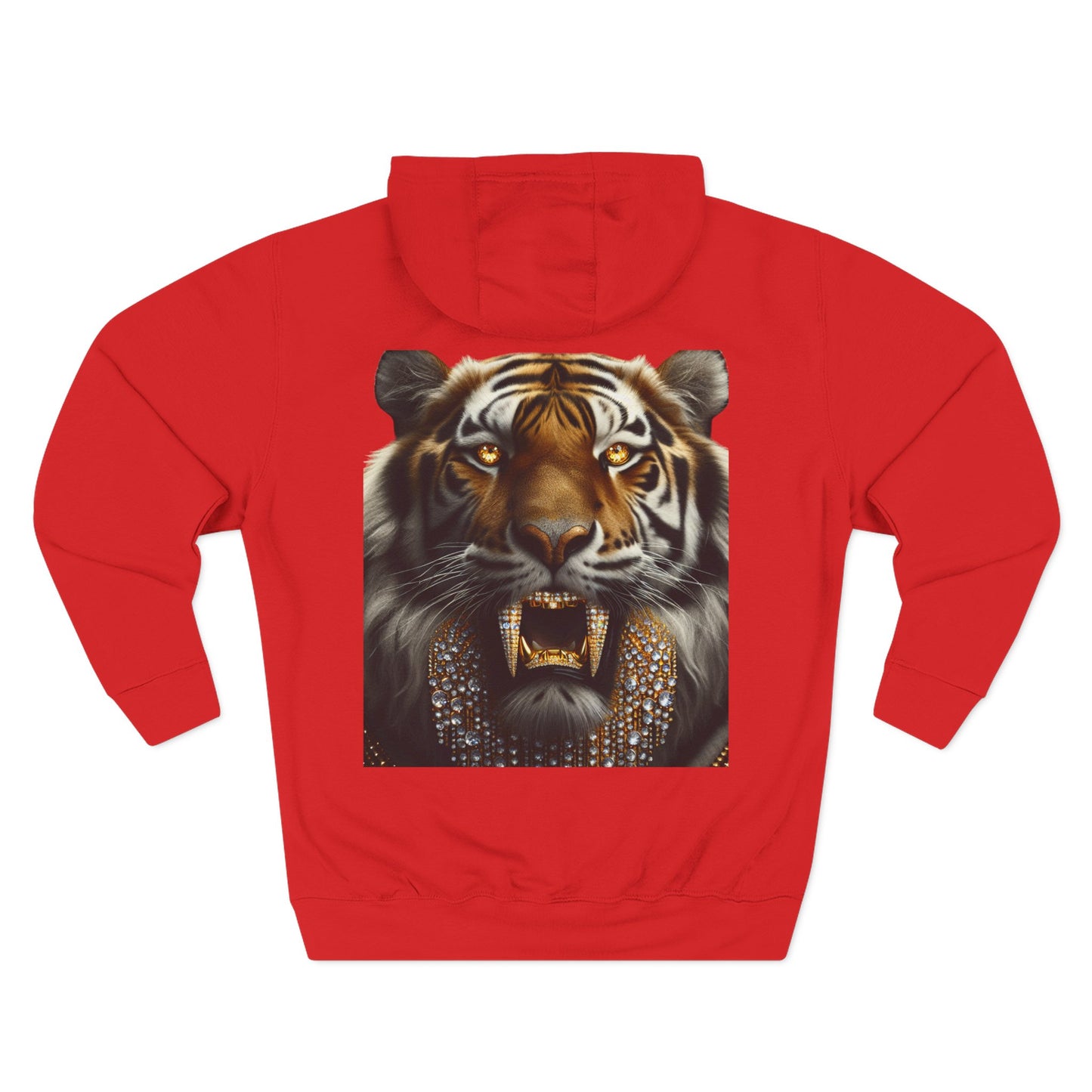 Big Cat Energy Hoodie - Three-Panel Fleece with Tiger Design, Animal Lover Gift, Cozy Sweatshirt, Unisex Fashion