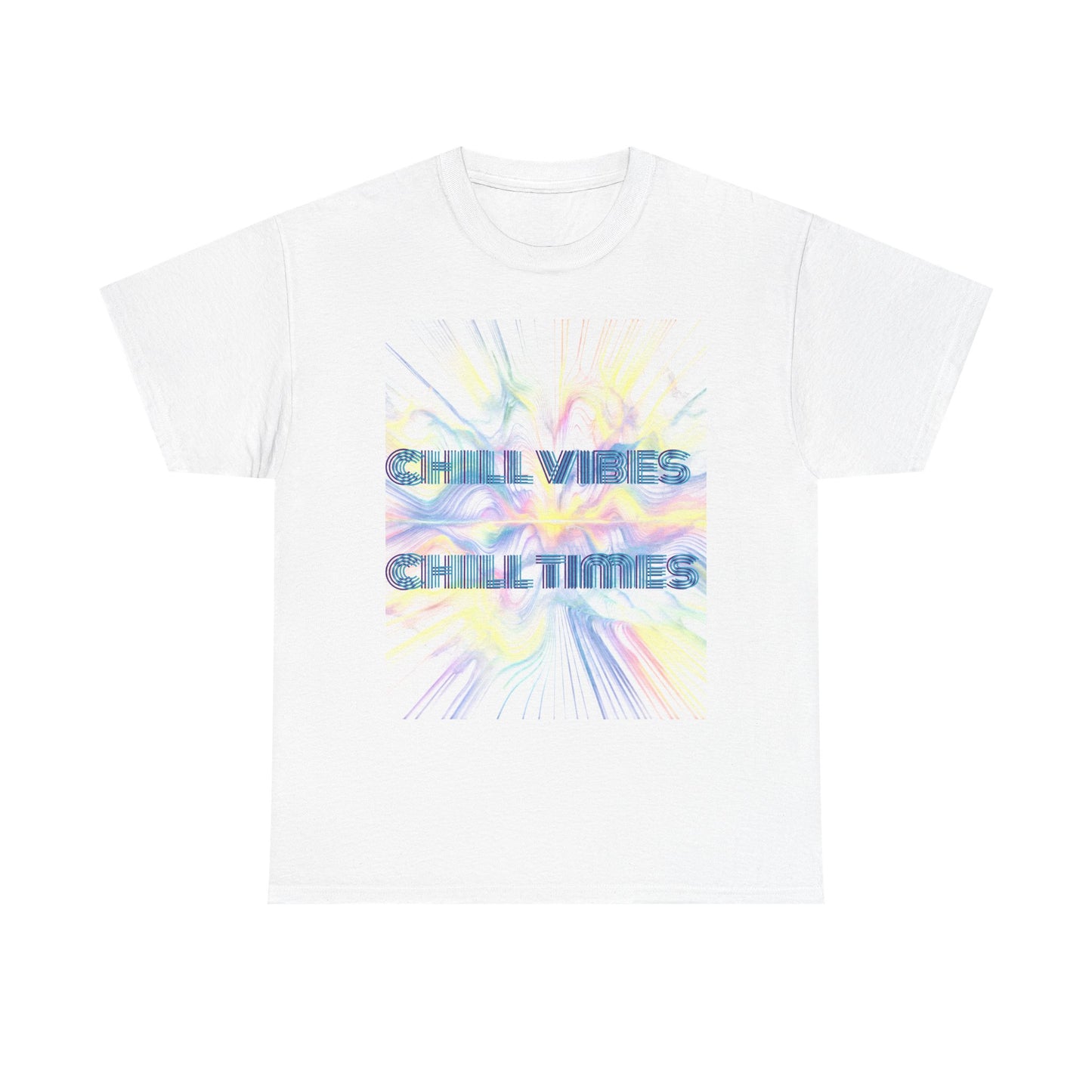 Chill Vibes Unisex Heavy Cotton Tee, Comfortable Casual T-Shirt, Streetwear Style, Perfect Gift for Friends, Summer Vibes Tee