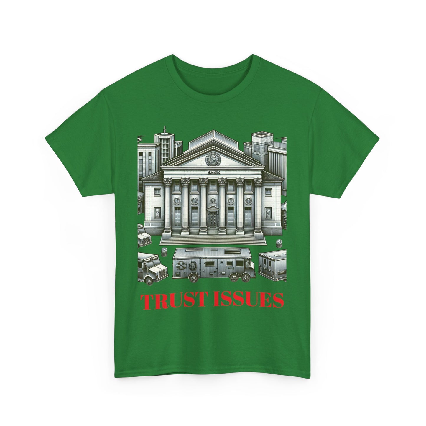 Trust Issues Unisex Heavy Cotton Tee - Street Art Vibe T-Shirt