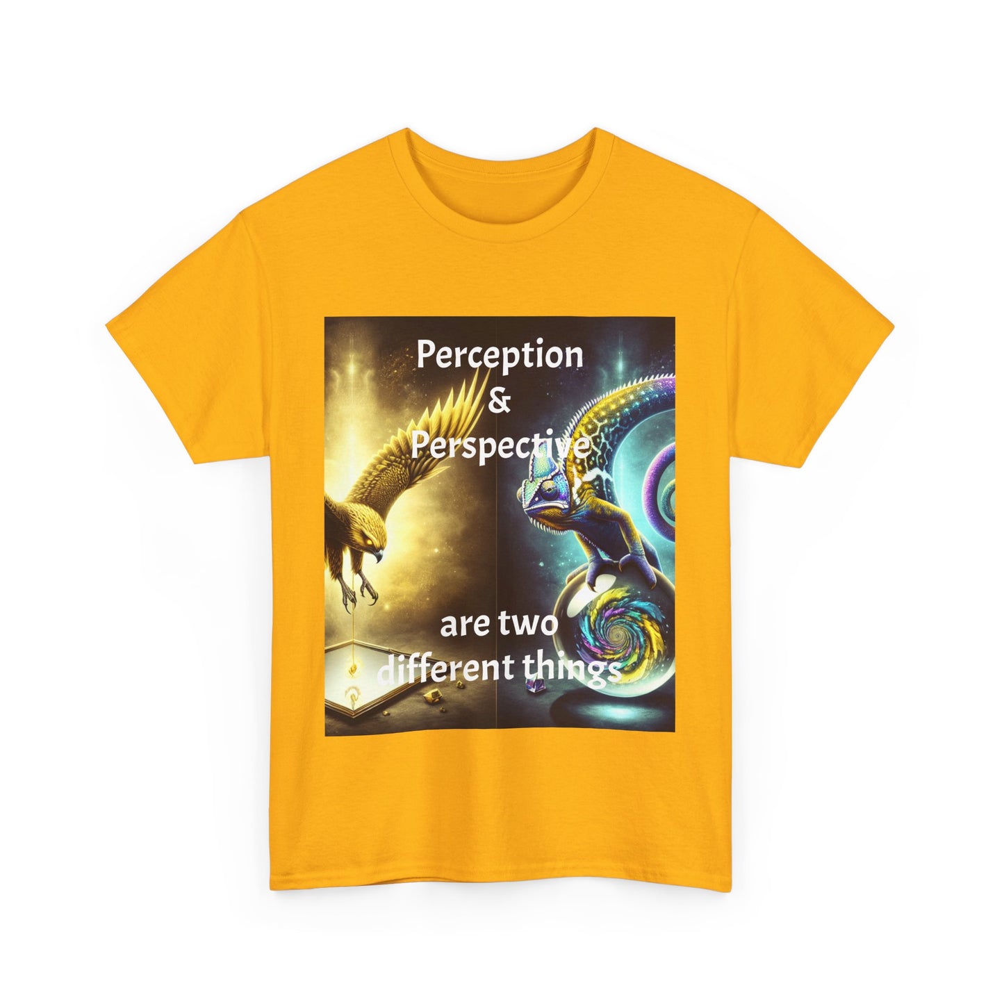 Unisex Heavy Cotton Tee - 'Perception & Perspective' Inspirational Shirt
