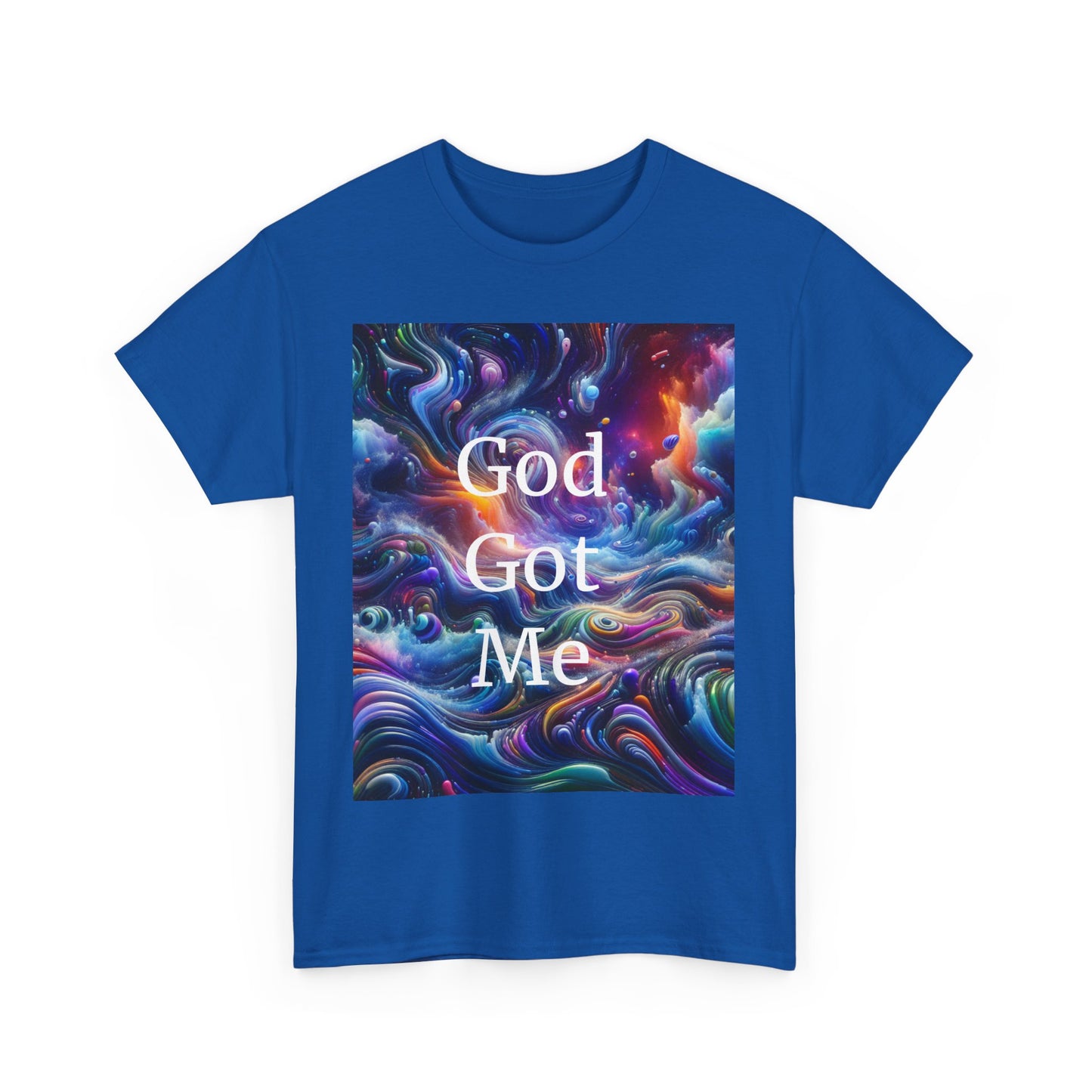 Inspirational Unisex Heavy Cotton Tee - 'God Got Me' Design