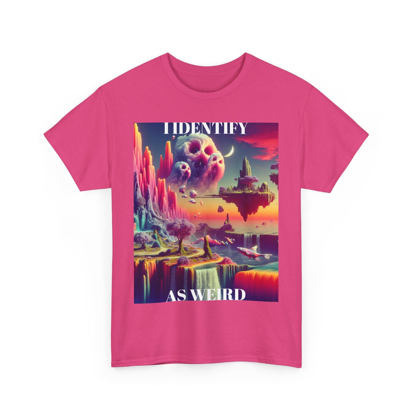 Identify as Weird - Casual T-Shirt for Creative Souls