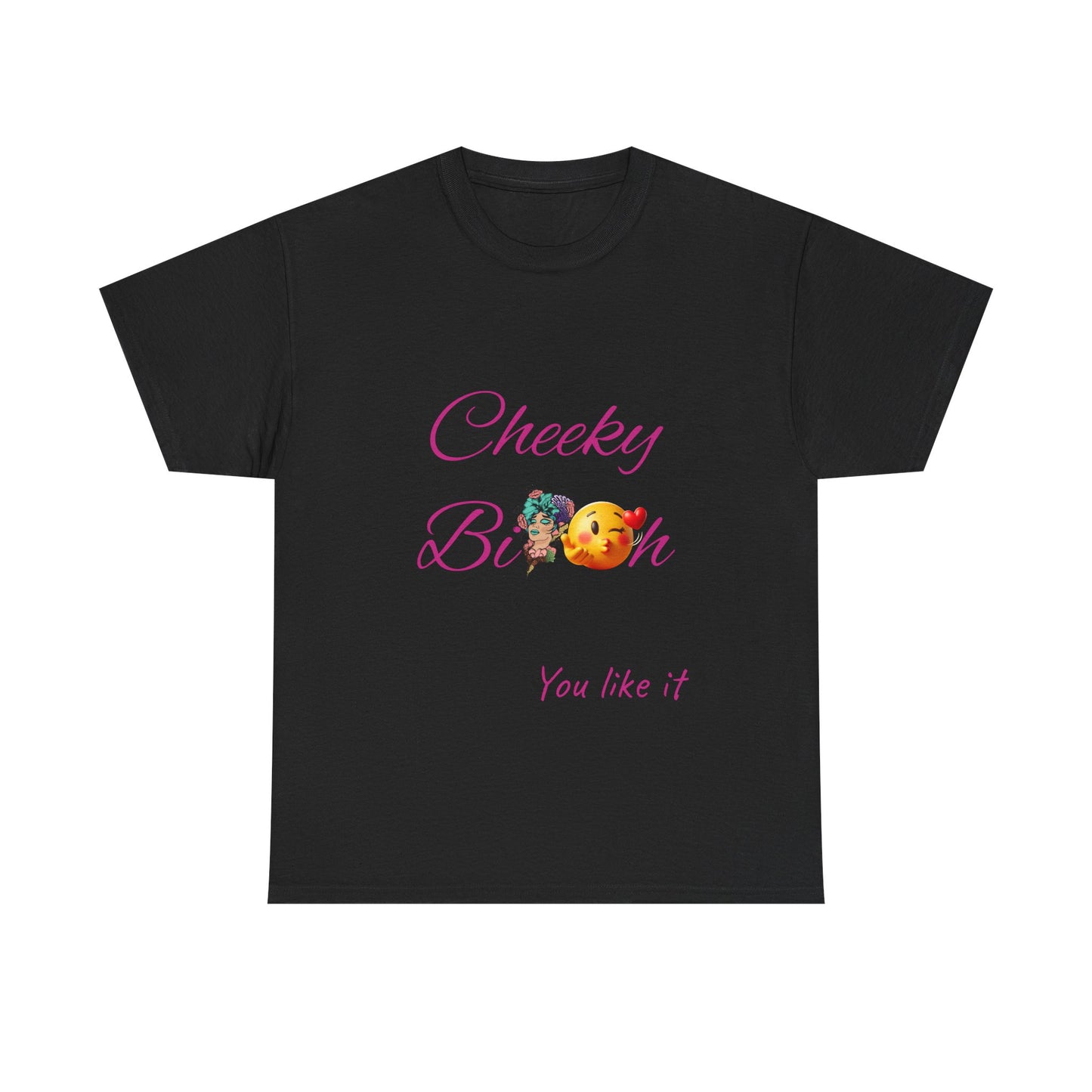 Cheeky B!tch Unisex Heavy Cotton Tee, Funny T-Shirt, Gift for Friends, Cute Casual Wear, Birthday Gift, Affirmation Shirt