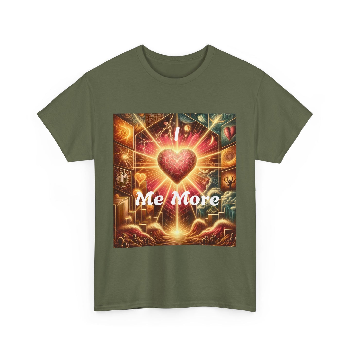 Heartfelt Message Unisex Heavy Cotton Tee - " I love Me More" Design