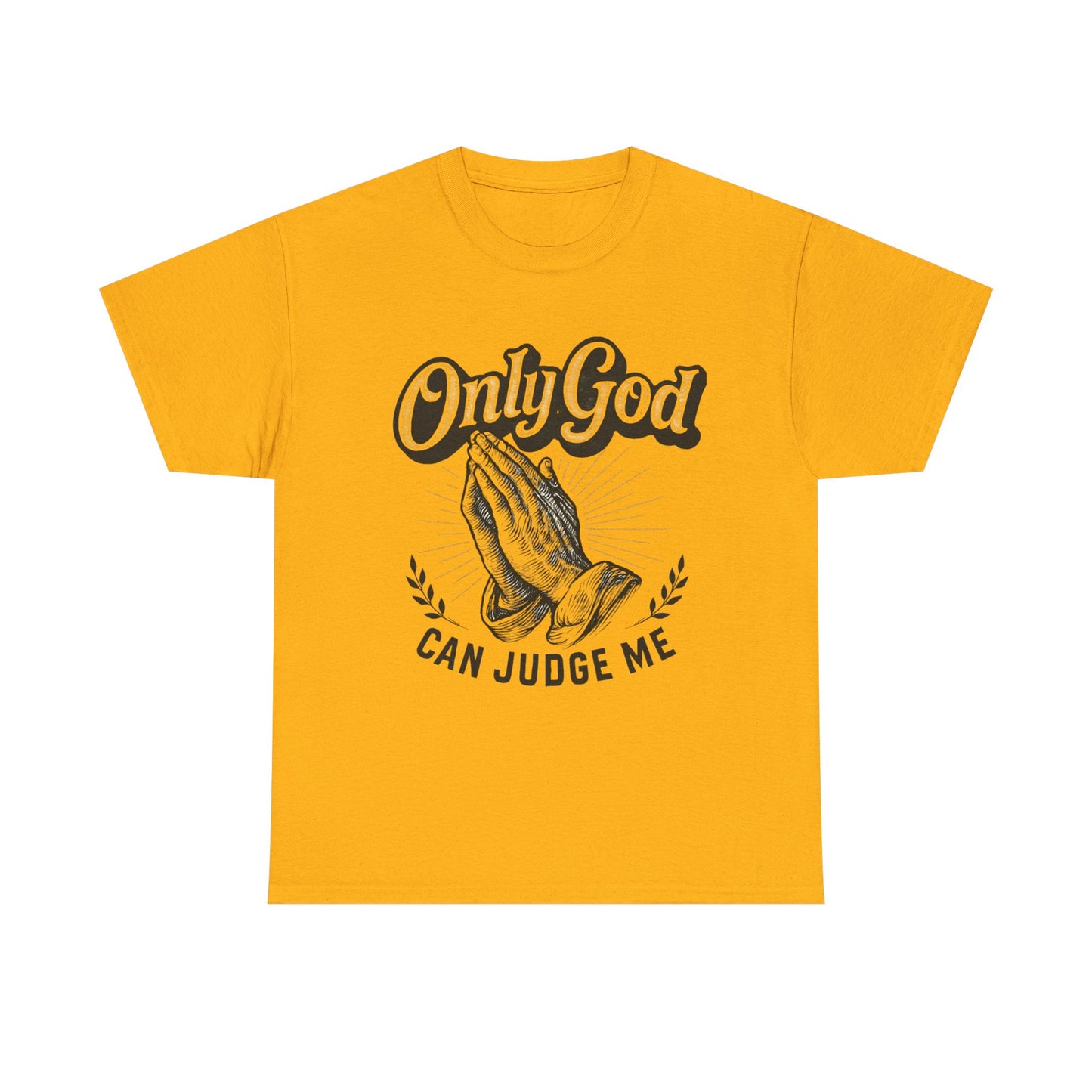Only God can Judge me Unisex Heavy Cotton Tee, Christian Shirt, Faith-Based Apparel, Gift for Believers, Casual T-Shirt, Spiritual Wear