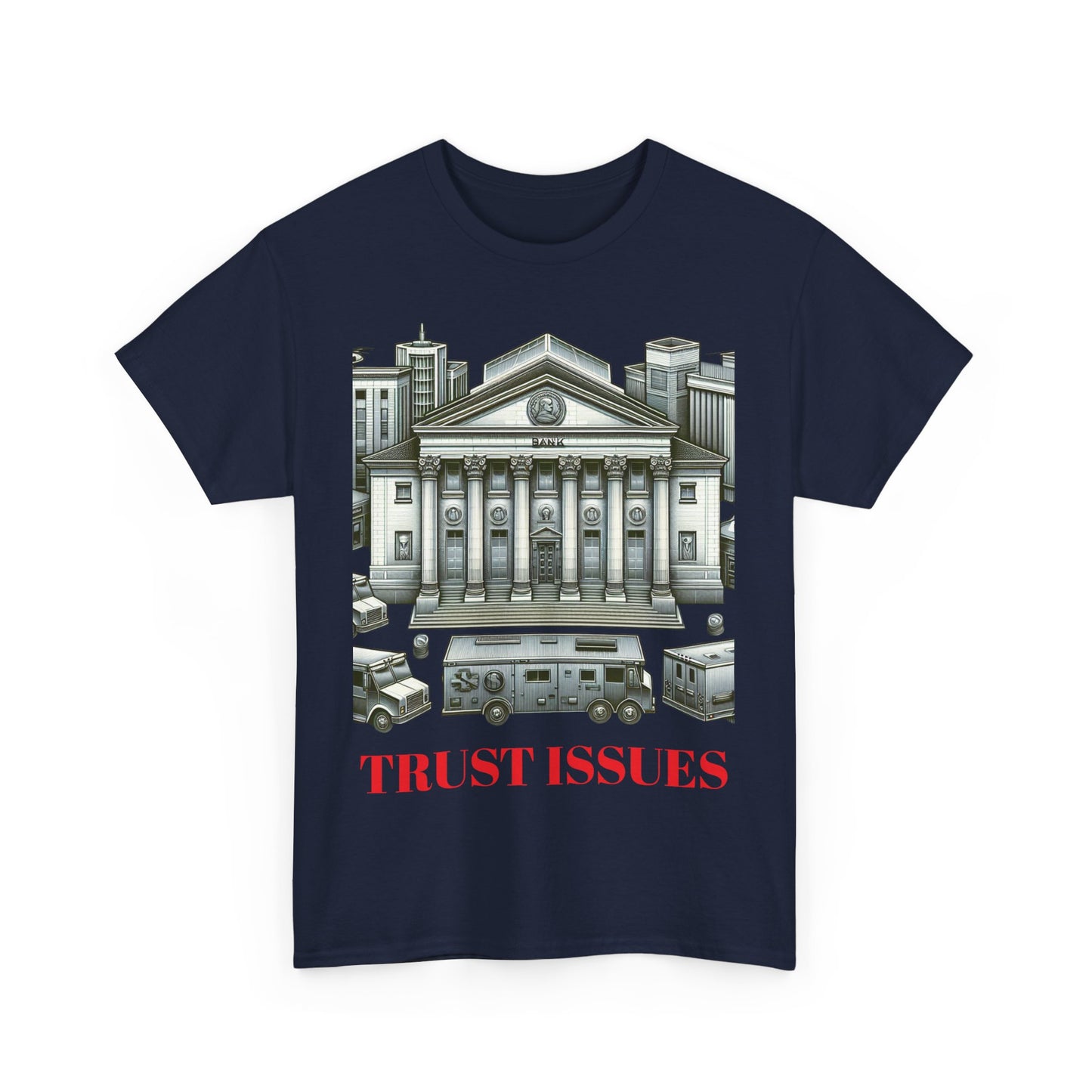 Trust Issues Unisex Heavy Cotton Tee - Street Art Vibe T-Shirt