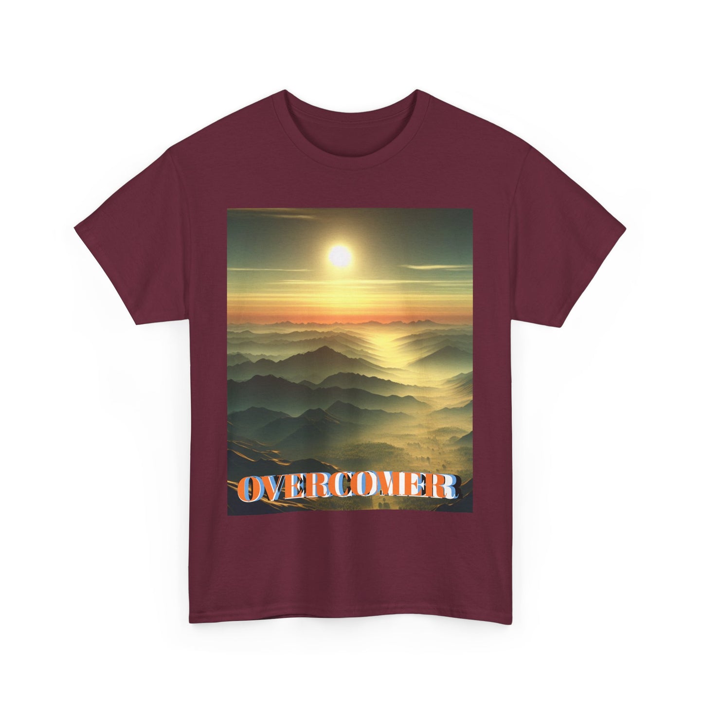 Inspirational Overcomer Unisex Heavy Cotton Tee - Motivational T-Shirt for Everyday Empowerment