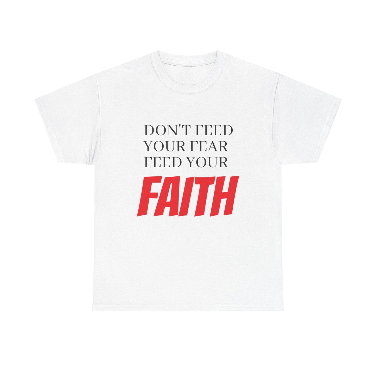 Unisex Heavy Cotton Tee, Motivational T-Shirt, Positive Quotes Tee, Faith Inspiration Apparel, Gift for Friends, Everyday Wear