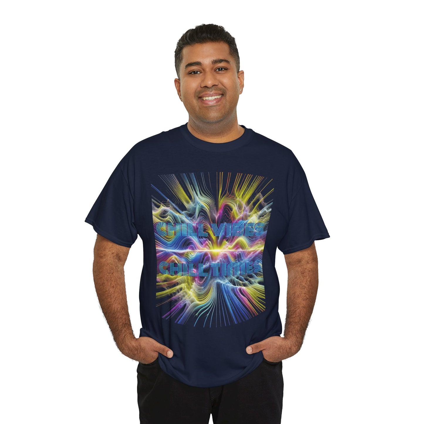 Chill Vibes Unisex Heavy Cotton Tee, Comfortable Casual T-Shirt, Streetwear Style, Perfect Gift for Friends, Summer Vibes Tee