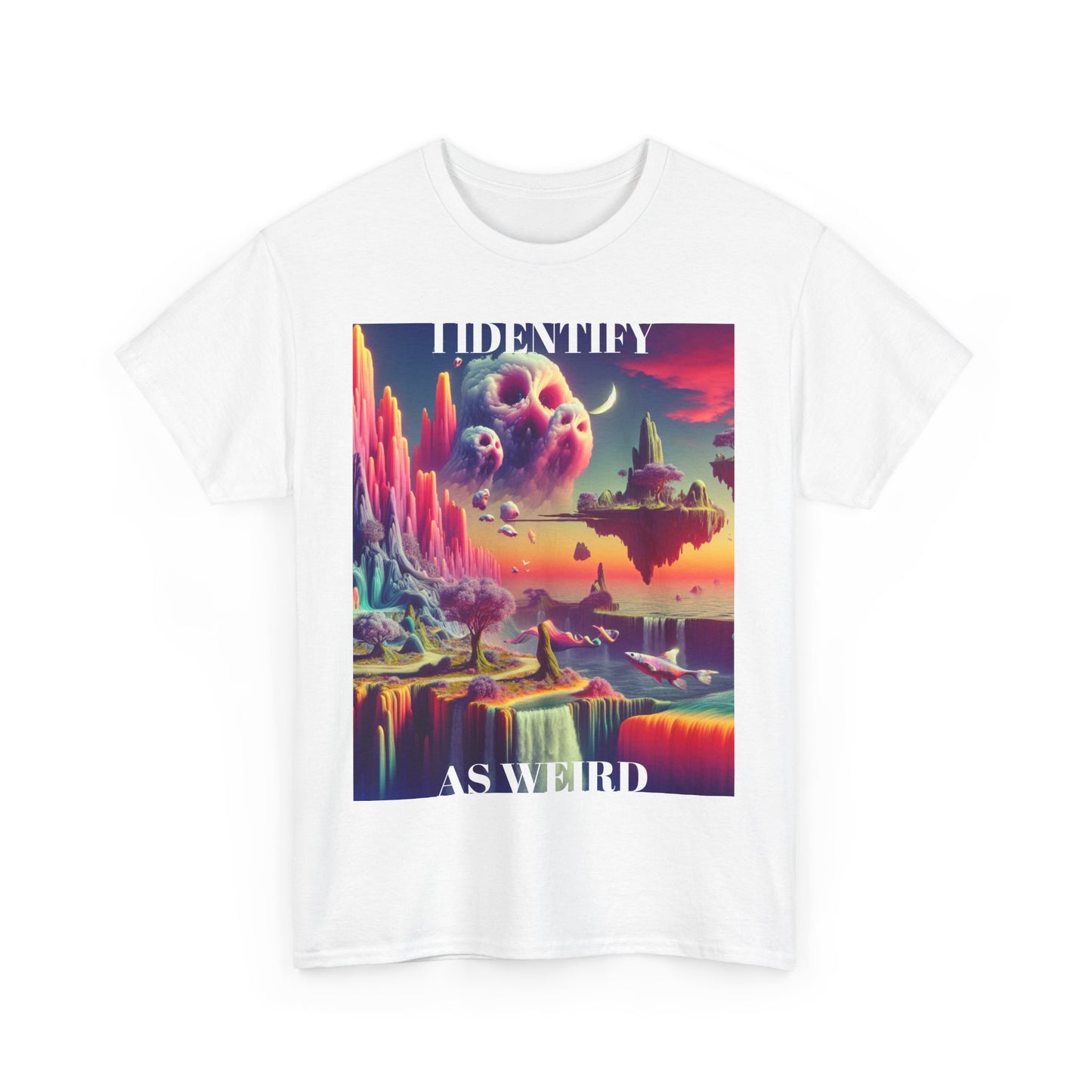 Identify as Weird - Casual T-Shirt for Creative Souls