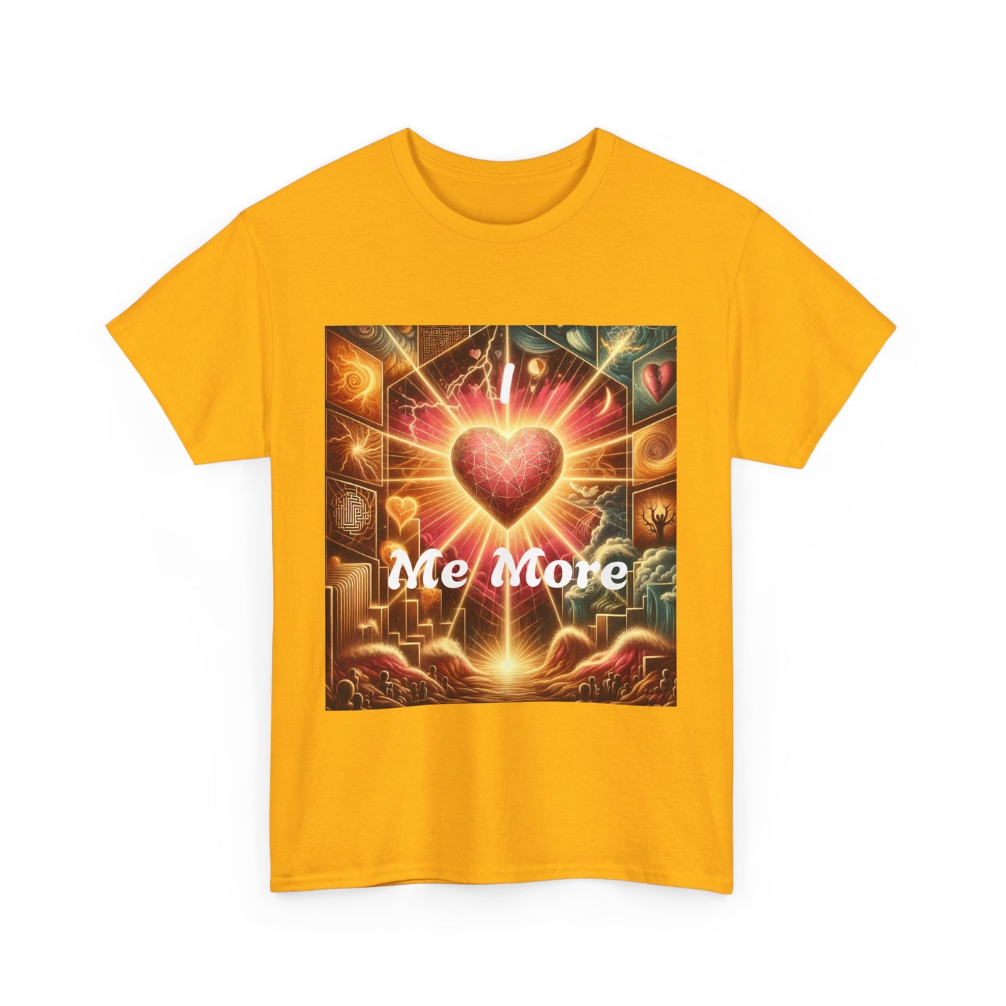 Heartfelt Message Unisex Heavy Cotton Tee - " I love Me More" Design