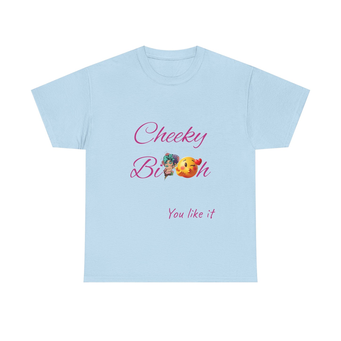 Cheeky B!tch Unisex Heavy Cotton Tee, Funny T-Shirt, Gift for Friends, Cute Casual Wear, Birthday Gift, Affirmation Shirt