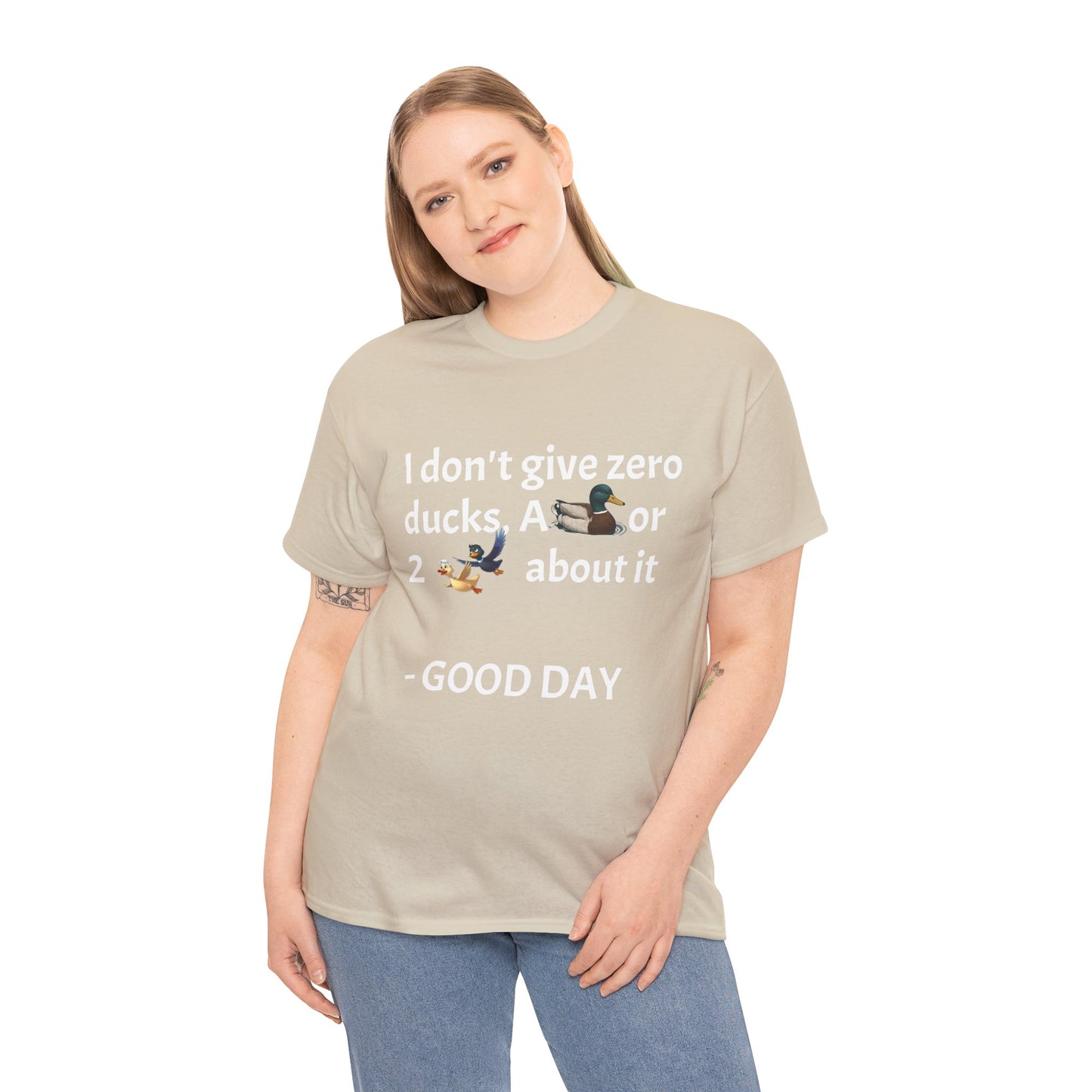 Playful Graphic Tee zero ducks given - Quirky Humor Shirt for Good Vibes, Fun Gift for Friends, Casual Outfit, Birthday Present, Everyday Wear