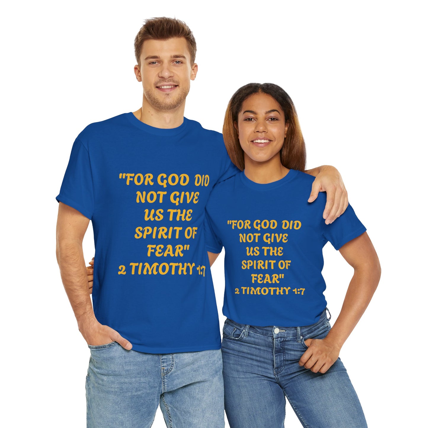 "FEARLESS front and back " - Unisex Heavy Cotton Shirt