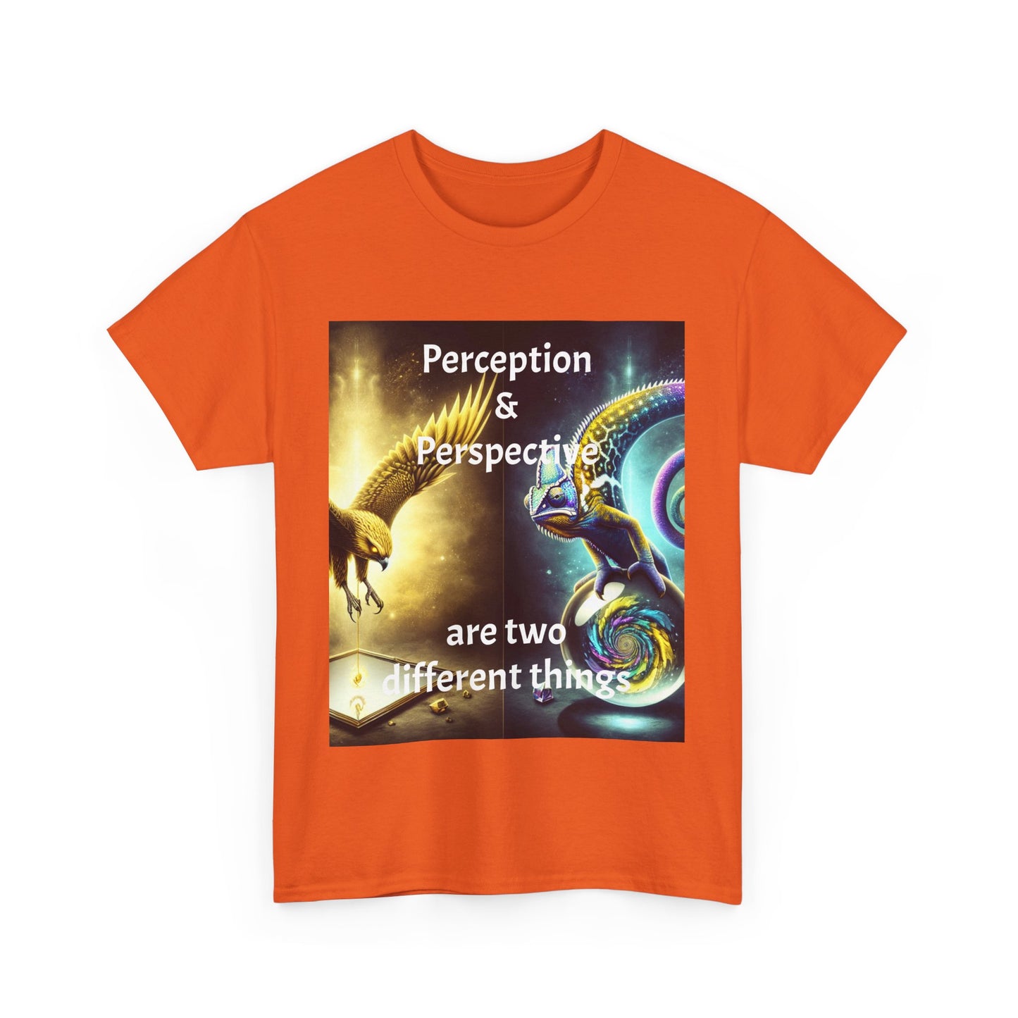Unisex Heavy Cotton Tee - 'Perception & Perspective' Inspirational Shirt