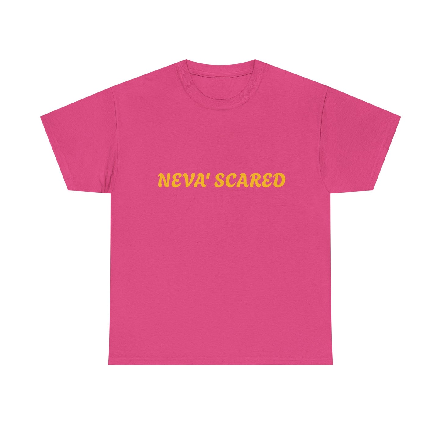 Fearless Unisex Heavy Cotton Tee - NEVA' SCARED Lion Design