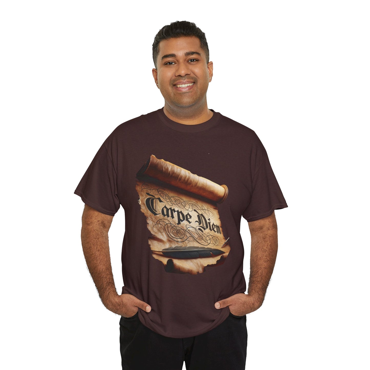 Carpe Diem Unisex Tee, Inspirational T-Shirt, Everyday Casual Wear, Gift for Students, Motivation Shirt, Creative Design Apparel