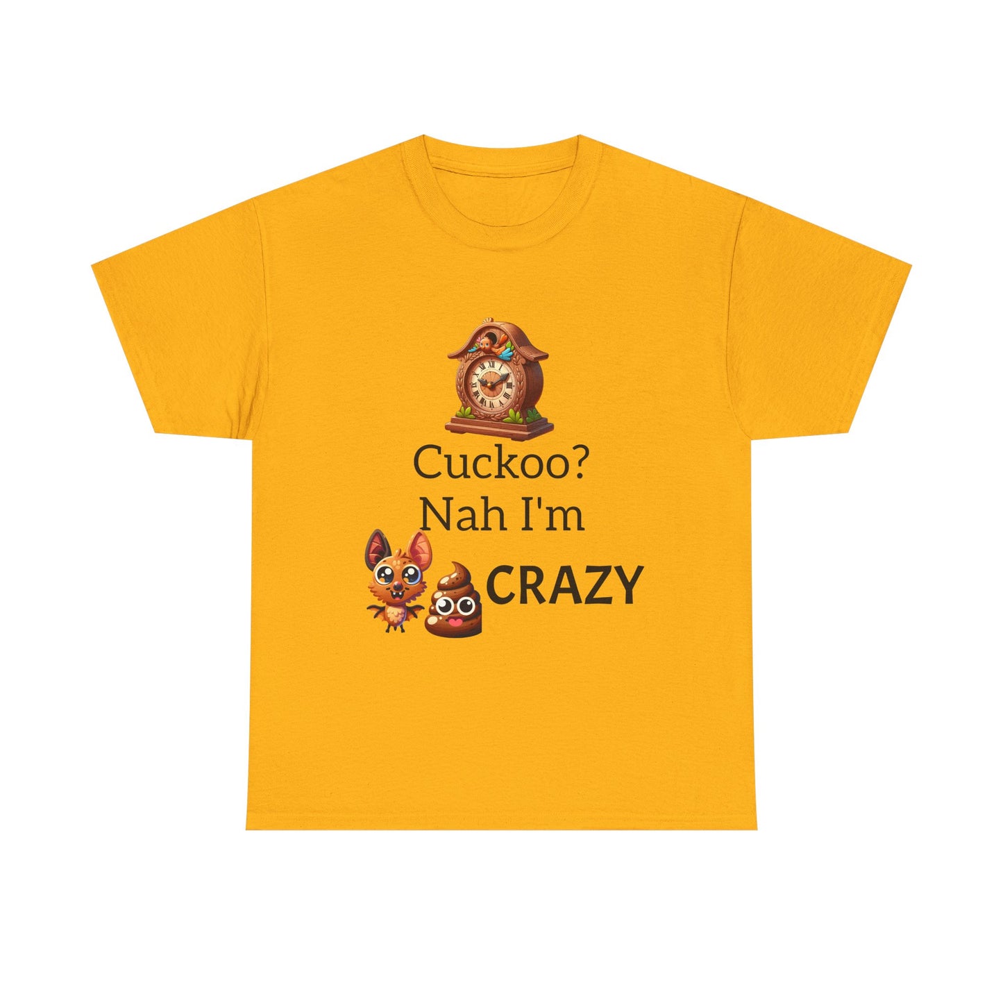 Cuckoo Crazy Unisex Tee, Funny T-Shirt, Gift for Animal Lovers, Casual Everyday Wear, Unique Humor Shirt