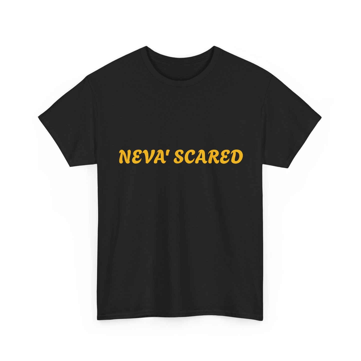 Fearless Unisex Heavy Cotton Tee - NEVA' SCARED Lion Design