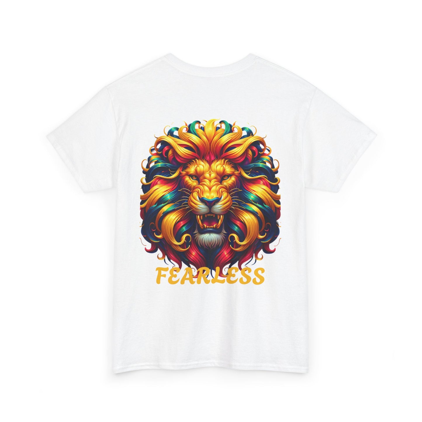 "FEARLESS front and back " - Unisex Heavy Cotton Shirt
