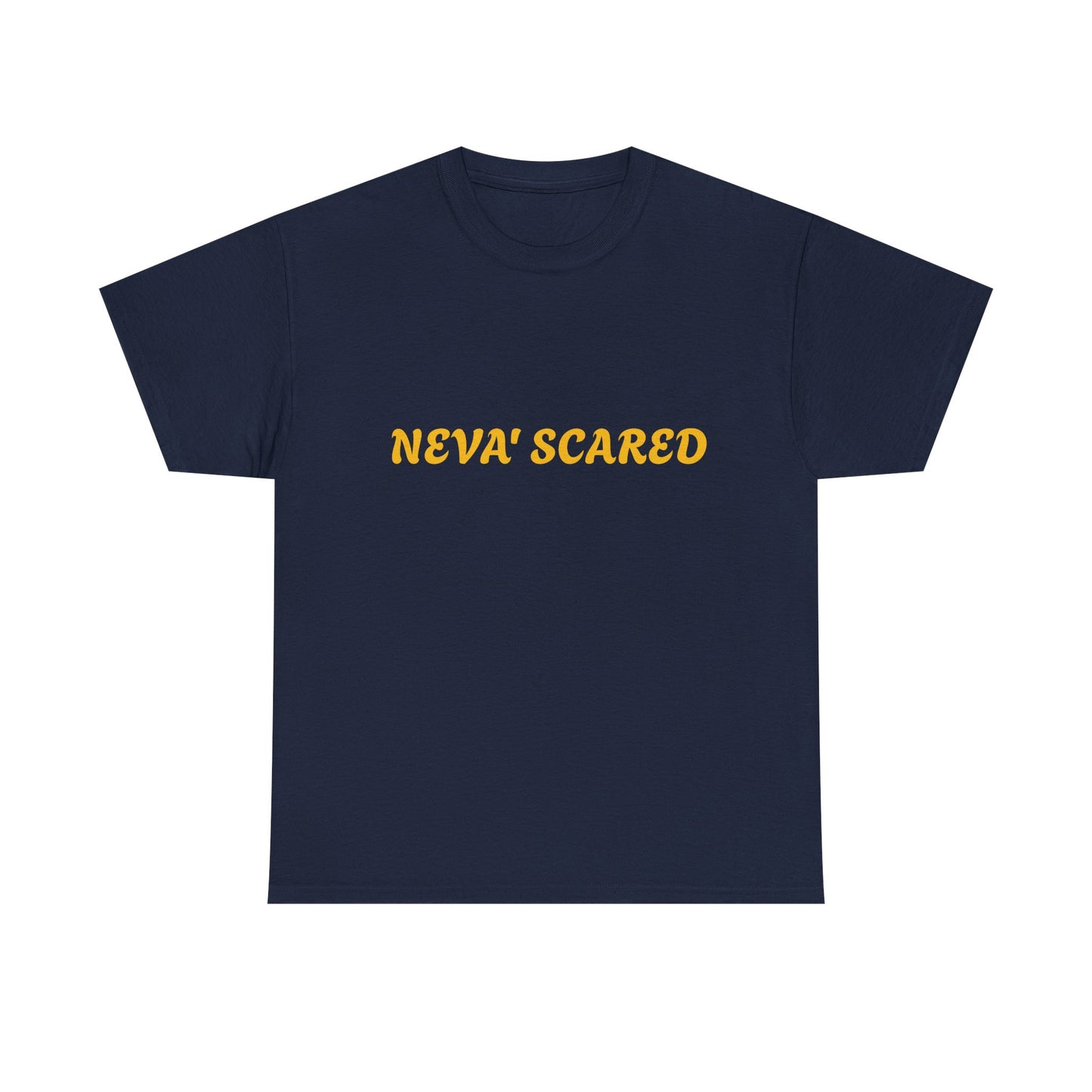 Fearless Unisex Heavy Cotton Tee - NEVA' SCARED Lion Design